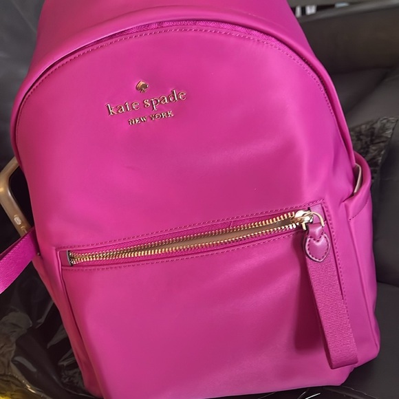 MWT Kate Spade Baja ROSE , beautiful backpack . 🎒 measurements on pictures - Picture 6 of 15